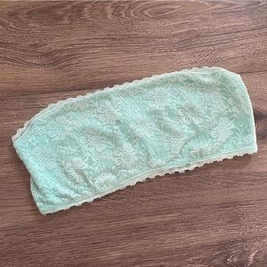 Love Culture Lace Bandeau Sea foam Medium